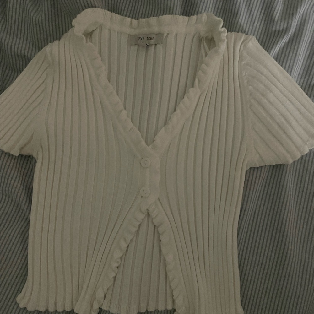 love tree crop top cardigan